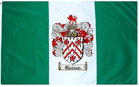 Garven family crest coat of arms flag