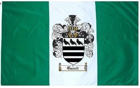 Garvil family crest coat of arms flag