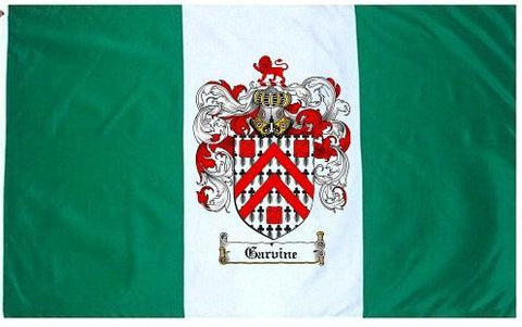 Garvine family crest coat of arms flag