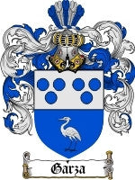 Garza family crest coat of arms emailed to you within 24 hours – Family