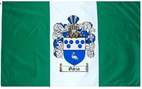 Garza family crest coat of arms flag