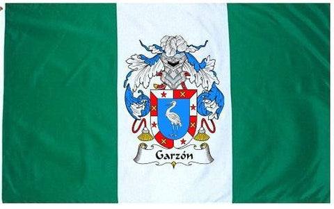 Garzon family crest coat of arms flag