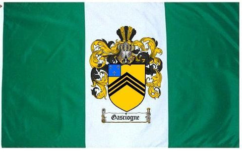 Gasciogne family crest coat of arms flag