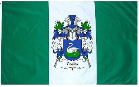 Gaska family crest coat of arms flag