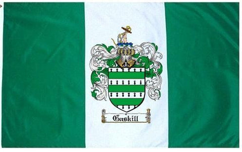 Gaskill family crest coat of arms flag