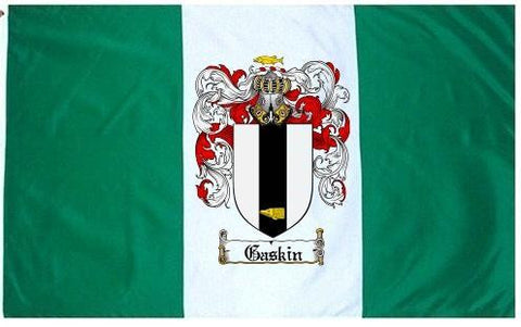 Gaskin family crest coat of arms flag