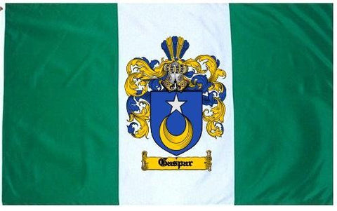 Gaspar family crest coat of arms flag