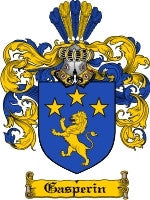 Gasperin coat of arms family crest download