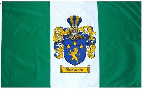 Gasperin family crest coat of arms flag