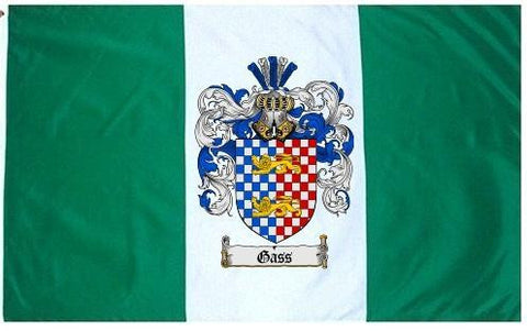 Gass family crest coat of arms flag