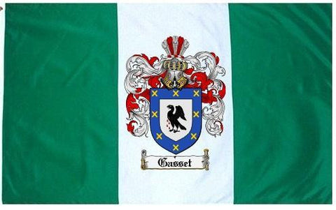 Gasset family crest coat of arms flag