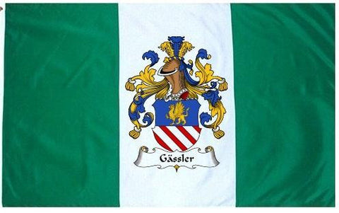 Gassler family crest coat of arms flag