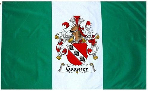 Gassner family crest coat of arms flag