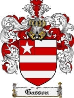 Gasson coat of arms family crest download