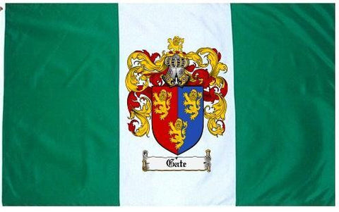 Gate family crest coat of arms flag