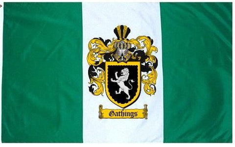 Gathings family crest coat of arms flag