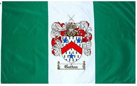 Gatton family crest coat of arms flag