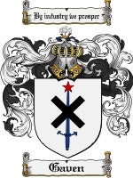 Gaven coat of arms family crest download