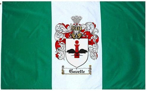 Gavette family crest coat of arms flag