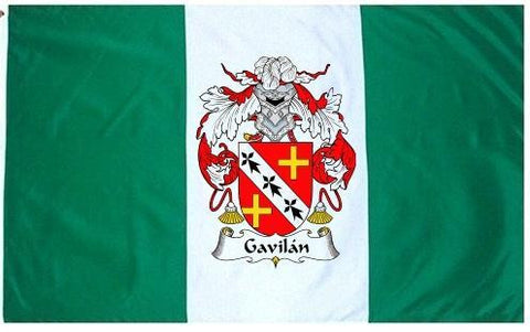 Gavilan family crest coat of arms flag