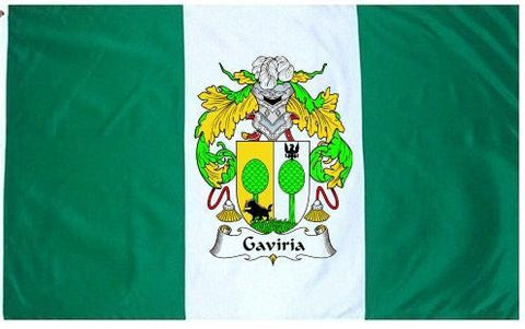 Gaviria family crest coat of arms flag