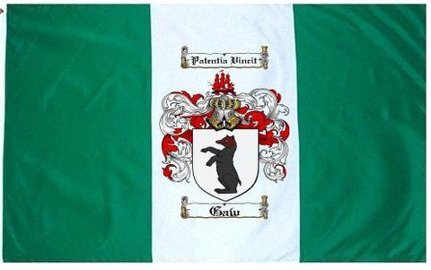 Gaw family crest coat of arms flag