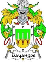 Gayangos coat of arms family crest download