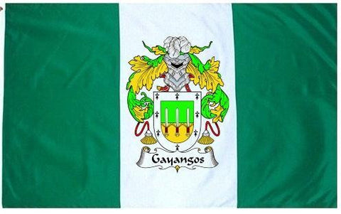 Gayangos family crest coat of arms flag