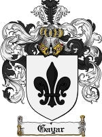 Gayar coat of arms family crest download