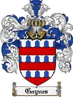 Gaynes coat of arms family crest download