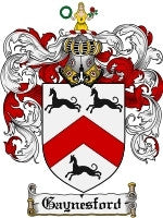 Gaynesford coat of arms family crest download