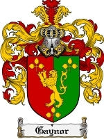 Gaynor coat of arms family crest download