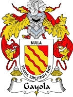 Gayola coat of arms family crest download