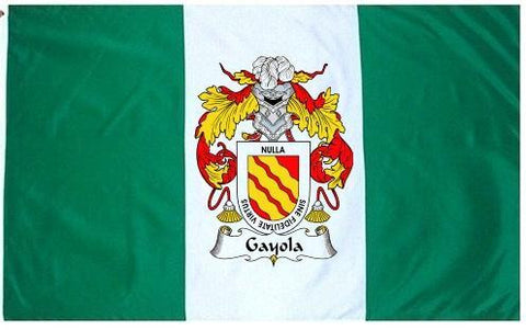 Gayola family crest coat of arms flag