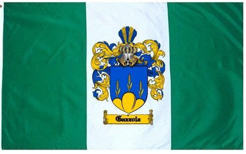 Gazzola family crest coat of arms flag