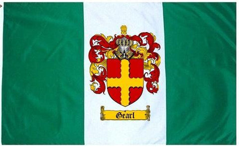 Gearl family crest coat of arms flag