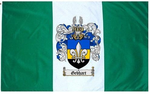 Gebhart family crest coat of arms flag