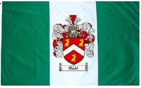 Gedd family crest coat of arms flag
