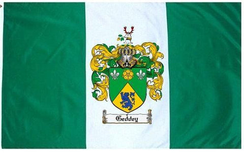 Geddey family crest coat of arms flag