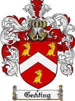 Gedding coat of arms family crest download