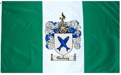 Gedney family crest coat of arms flag