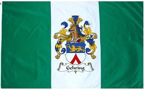 Gehring family crest coat of arms flag