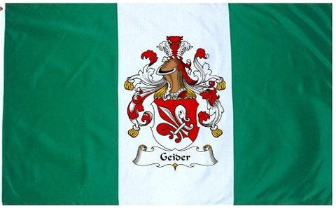 Geider family crest coat of arms flag