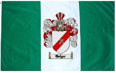 Geiger family crest coat of arms flag