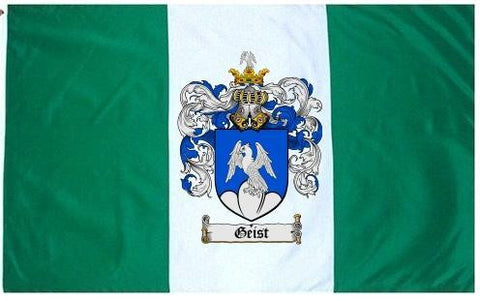 Geist family crest coat of arms flag