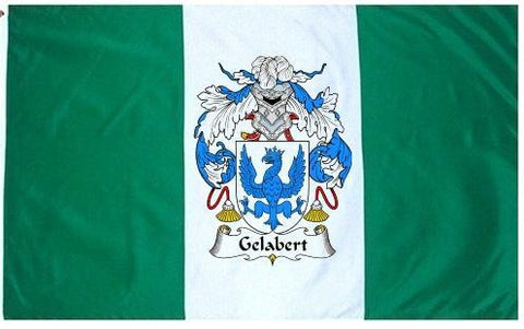 Gelabert family crest coat of arms flag