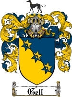 Gell coat of arms family crest download