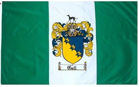 Gell family crest coat of arms flag