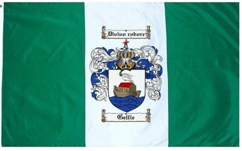 Gellie family crest coat of arms flag