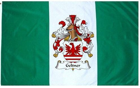 Geltner family crest coat of arms flag